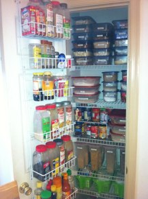 I love seeing everything at once in my tiny, organized pantry!
